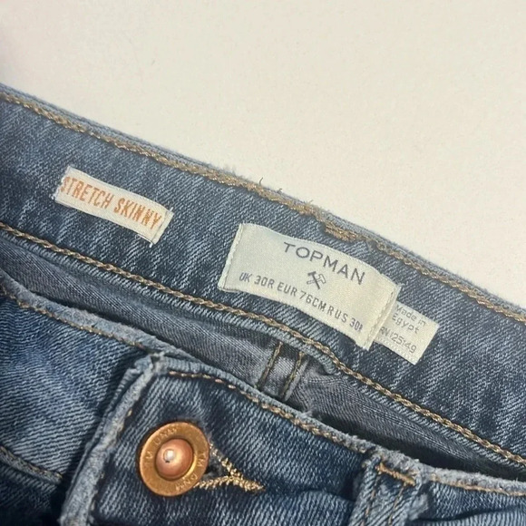 Topman  Stretch Skinny denim jeans. Size 30 R - Picture 13 of 13